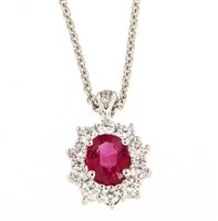 Collier Crivelli Femme in Or Rubino 0.98 Ct 024-C2064 - 024-C2064